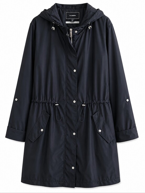 le chateau Jackets & Blazers - Le Chateau Black Hooded Utility Rain Jacket / Anorak Size XXL